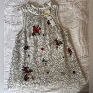 Maeve Women’s Floral Lace Sleeveless Top